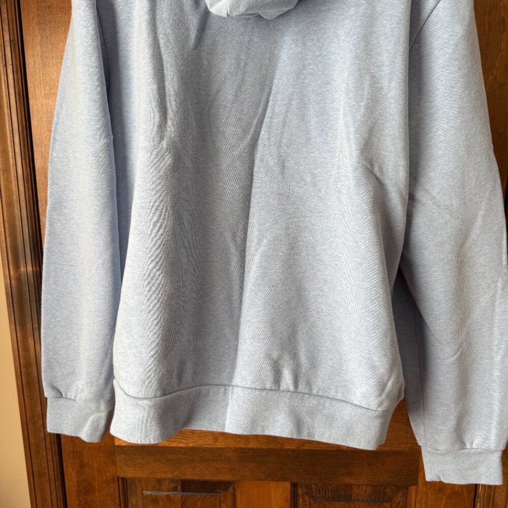Lacoste Light Blue Pullover Hoodie w/Drawstring Sweatshirt Size 9 - Picture 10 of 11